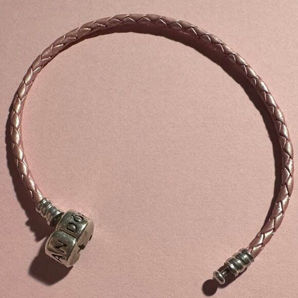 Pandora Single Pink Leather Bracelet - Picture 1 of 3